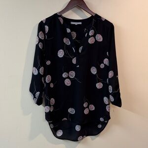 Daniel Rainn Floral Black Women's Top M